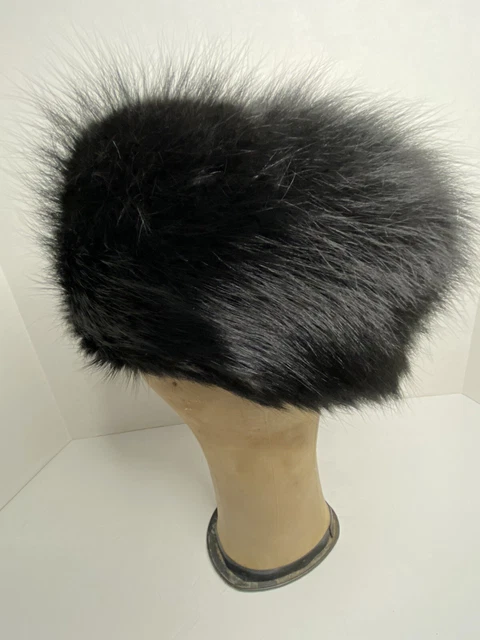 REAL VINTAGE RUSSIAN Black Fur Fox,Beaver,Sable , Kubanka Men Or Womens