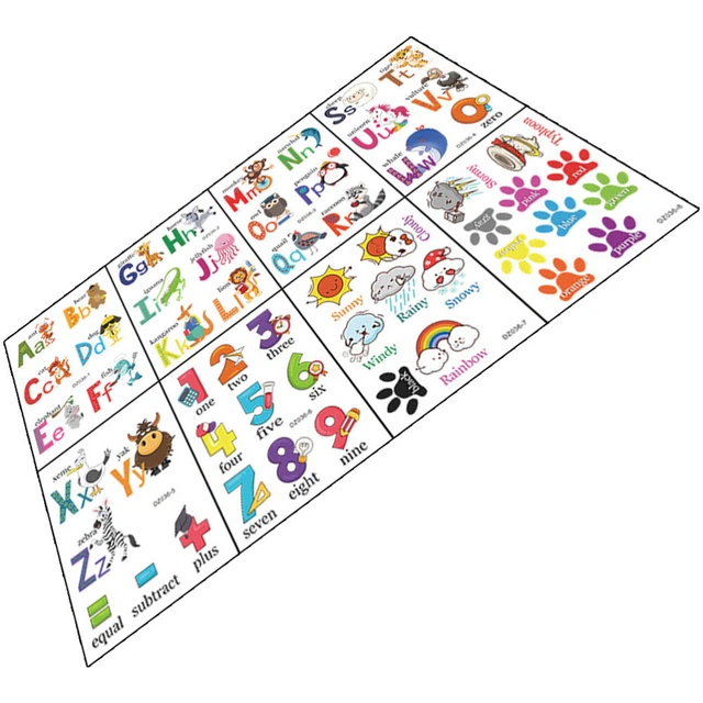 NUMBER ALPHABET STICKERS for Classroom Educational Wall Letter £10.19 ...