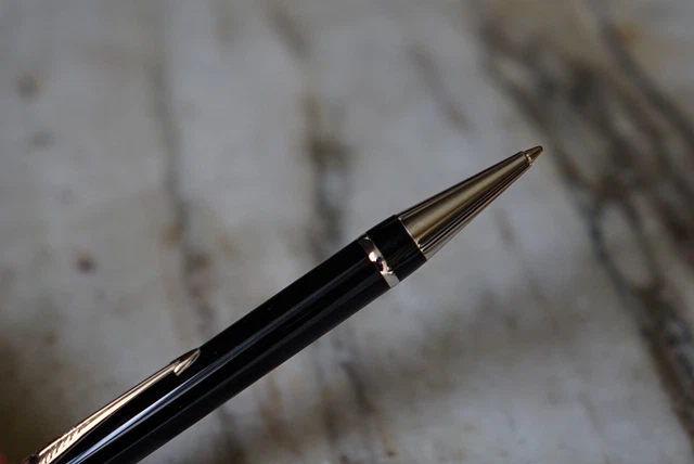 Stylo Bille S.T. Dupont Défi En Résine Noire Et Platine - Occasion Haut De Gamme
