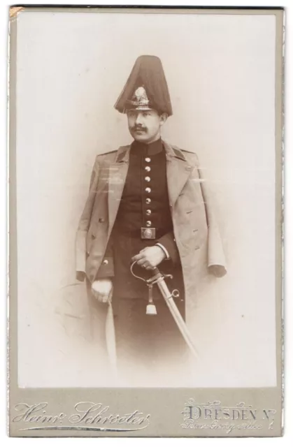 Fotografie Heinrich Schroeter, Dresden, Prinz-Georg-Allee 1, Kgl. Sächs. Feldar