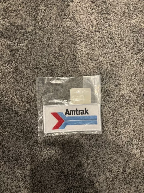 AMTRAK Railroad PATCH Arrow Logo IRON ON