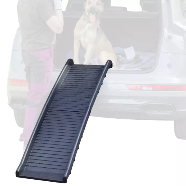 Hunderampe Auto Einstieghilfe Anti Rutsch klappbar Schwarz bis 90Kg NEEZ