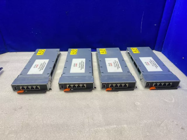 lot of 4 CISCO CATALYST WS-CBS3012-IBM-I SWITCH FOR IBM BLADECENTER FRU: 43W4404