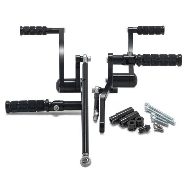thumbnail interactive-video image 1 of Tarazon 12" Forward Controls For Harley Street 500/750 & Street Rod - 2016-2020 Black CNC 1 of 5