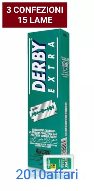 Derby Extra Super Inoxydable Platinum Lames - 3 Confection 15 Lames