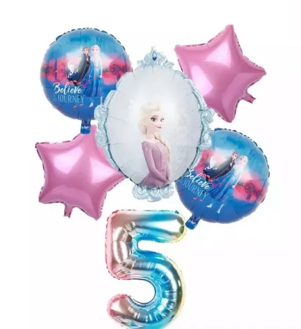 Frozen Ballon Set Eiskönigin Anna Elsa Ballon Frozen Party Set Kindergeburtstag