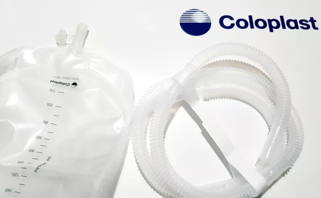 5 x Coloplast fistula bed night time drainage bag 2000ml 14010 stoma Iliostomy