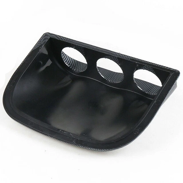 Car Carbon Fiber Look Dash ABS 3 Hole Triple Gauge Meter Mount Holder Pod 2in