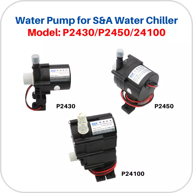Water Pump P2430 P2450 P24100 for S&A Water Chiller CW-3000 CW-5000  CW-5200