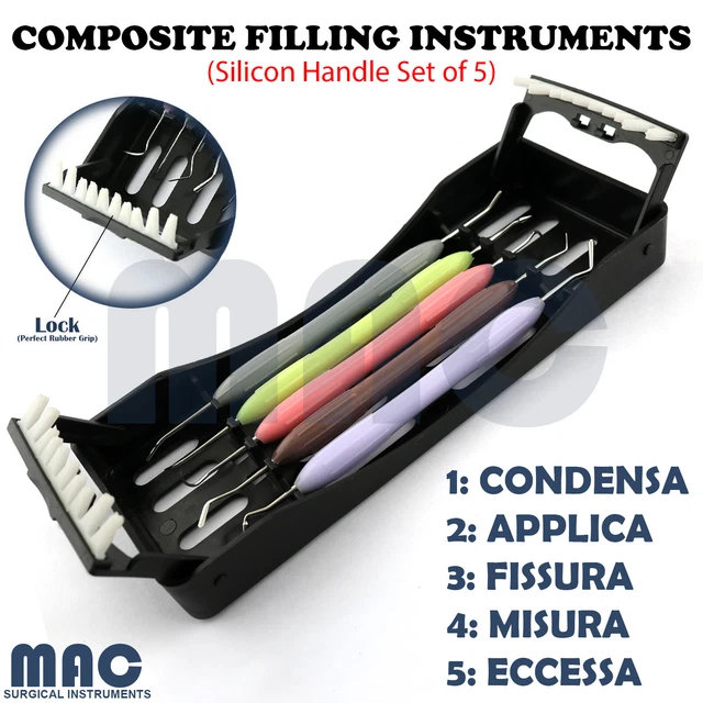 DENTAL COMPOSITE FILLING Instruments LM Arte Anterior Posterior 5Pc