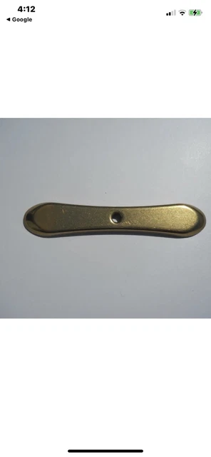 Placa posterior cajón BP1305-077 AMEROCK. 3 3/4L x 5/8 w x 3/26h. Latón pulido.