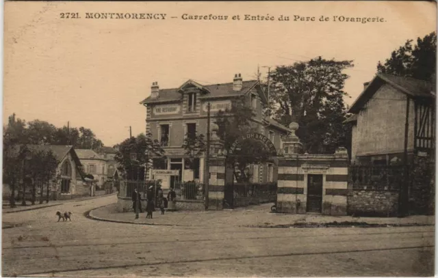 CPA MONTMORENCY Crossroads and Entrance (806958)