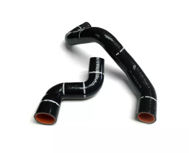 M2 Motorsport Black Silicone Radiator Rad Hoses Fits Nissan Pulsar Gti R Y3237