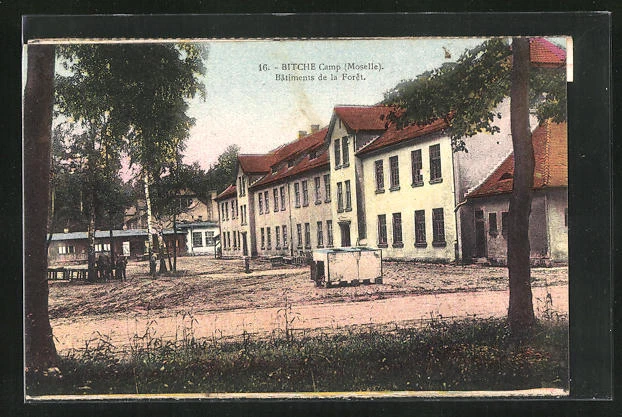 CPA Bitche, Camp Moselle, Batiments de la Foret