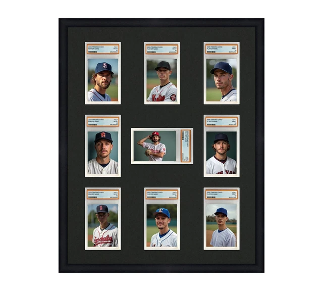 16 Card Trading Card Frame Display Kartenrahmen Für PSA Slabs White