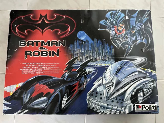 Batman & Robin Policar Polistil Scala 1/43 Pista Elettrica!