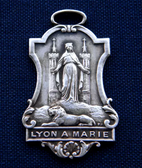 Médaille Religieuse Lyon à Marie Notre-Dame de Fourvière Penin Poncet Medal