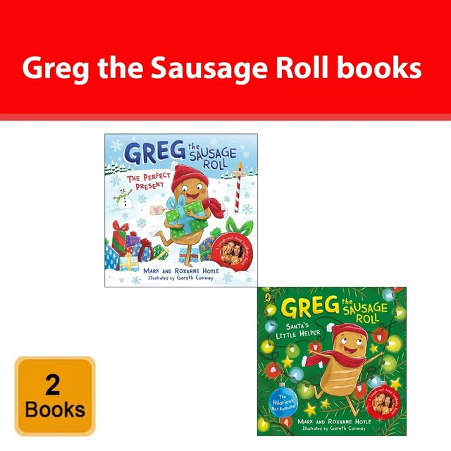 Greg the Sausage Roll Series Collection 2 Books Set By Mark Hoyle, Roxanne Hoyle