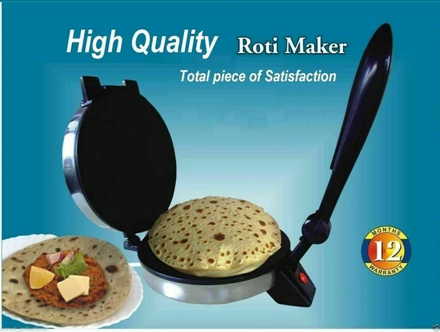 Buy Roti Maker,1200W Electric Chapati Maker Flat Bread Naan Tortilla Fulka Roti Press Machine Non Stick Coating 200 260 C Temperature Adjustable Make Indian Style Chapati Tortilla Roti