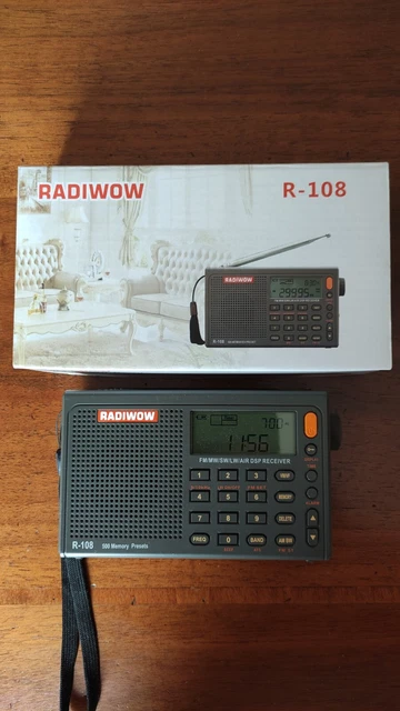 RADIWOW R-108 Portable FM SW Full Band Digital Radio with Ham Radio NEW