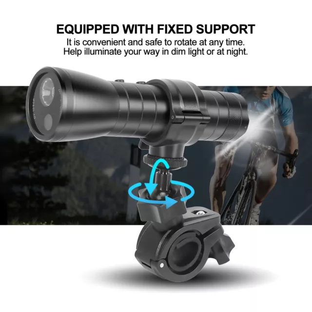 Motorcycle Helmet Camera 1080P HD Sports Action Camera Flashlight Shaped Wit QCS