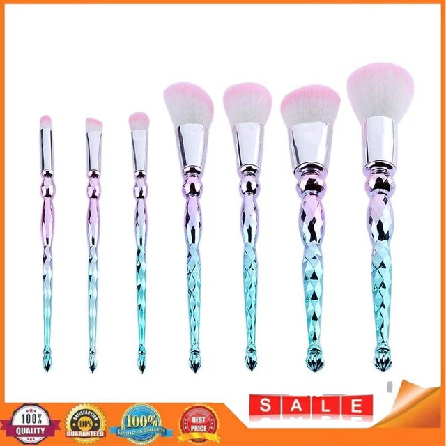 Moda 7 piezas Pro Spiral Gradiente Manija Maquillaje Cepillo Set Herramientas Cosméticas Kit