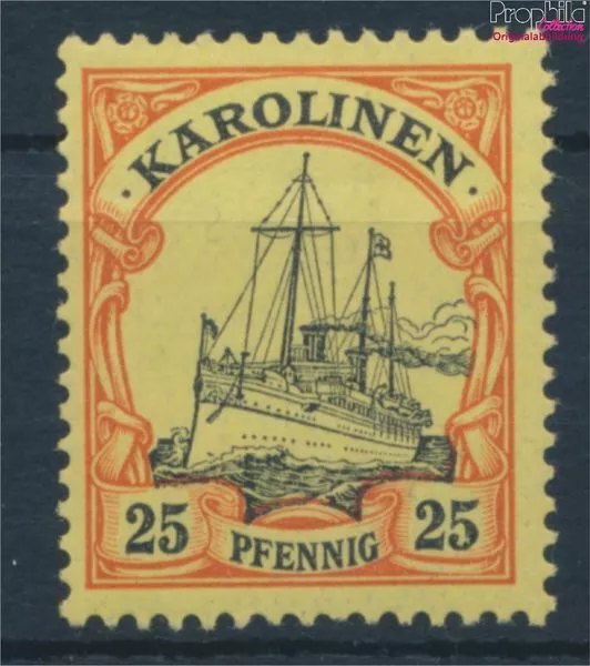 Carolines (German.Colony) 11 with hinge 1901 Ship Imperial Yacht Hohen (10214250