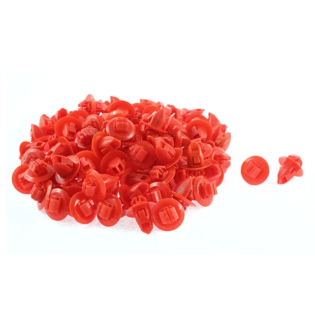 Morceau 100 Rivet Clips retenue pour pare-chocs voiture en plastique pour Toyota