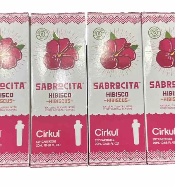 Cirkul Flavor Cartridges Energy GoSip Drink Sabrocita Hibiscus EXP 2025 Lot of 4