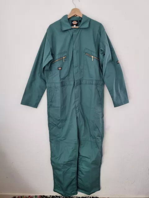 Dickies Men's Redhawk Coverall Size L Green Overalls Workwear