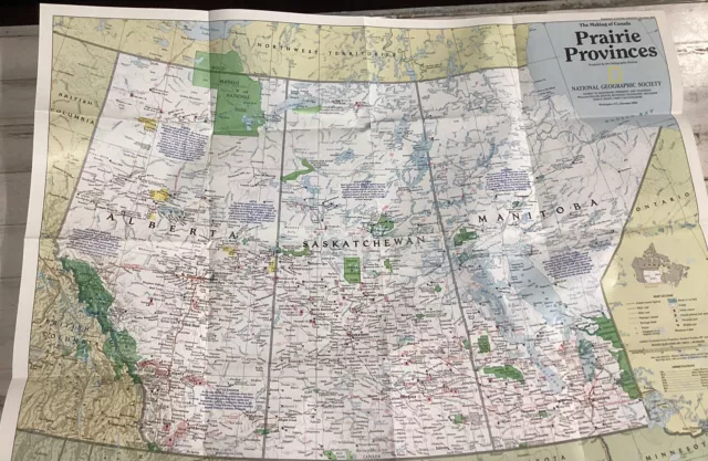 Vintage Maps Of Canadian Provinces 7 Wonderful National Geographic 1978 & 1990’s 3