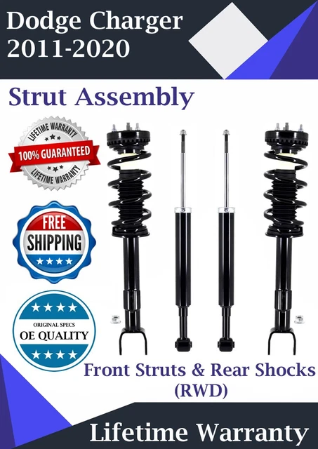 OE Front Struts & Rear Shock For 2011-2020 Dodge charger RWD Lifetime Warranty