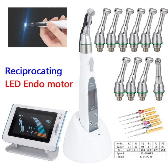 USA 16:1 Dental Cordless LED Endo Motor Root Canal Treatment Contra Angle Head