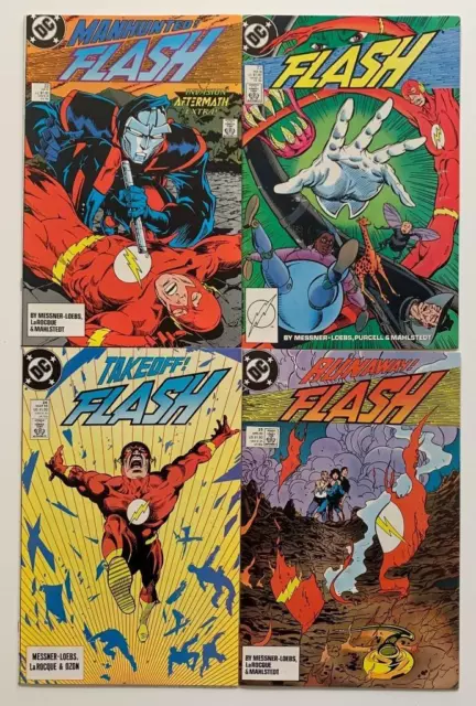 Flash #22 to #25 (DC 1989) 4 x high grade issues.