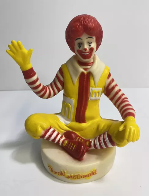Vintage McDonald's Ronald McDonald Rubber Coin Bank With Plug