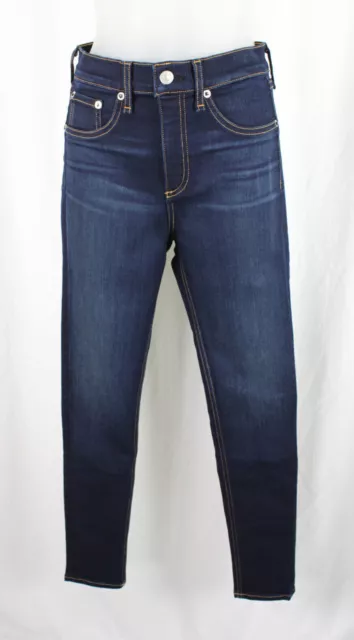 Rag & Bone Women's Blue "High Rise Ankle Skinny" Cotton Jeans Size 27