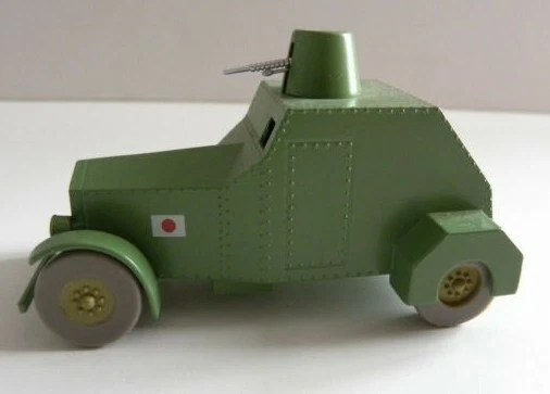 EN VOITURE TINTIN, Automitrailleuse blindée du Lotus Bleu , Ed. Atlas 1