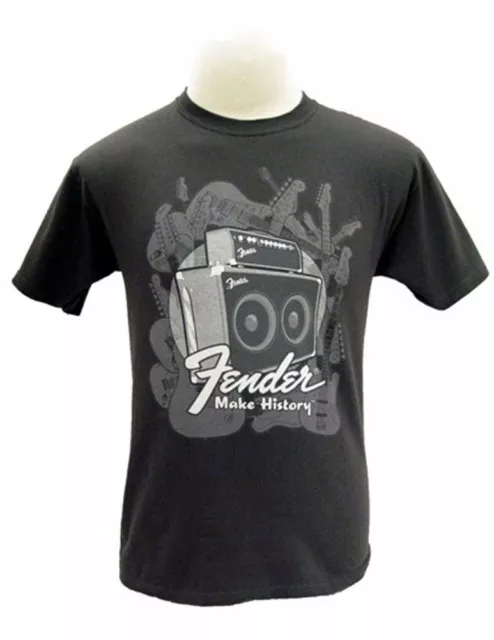 FENDER Instruments Amp LARGE Dark Grey Tee Shirt Telecaster