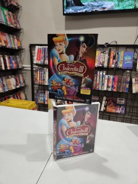 Cinderella III - A Twist in Time - DVD - VERY GOOD 🇺🇸 BUY 5 GET 5 FREE 🎆