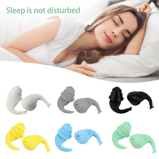 2pcs Waterproof Sleep Ear Plugs Portable Soft Noise Reduction Swimming 9CW7
