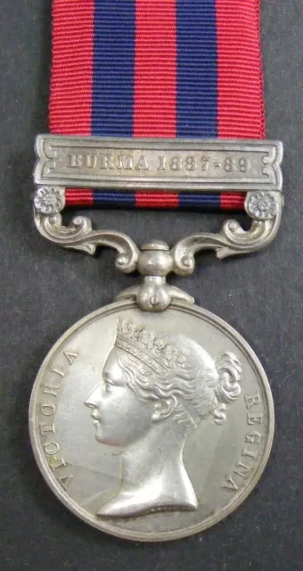 GB Original Medal: IGS Burma 1887-89, Luckins, Cinque Ports Divn R.A.
