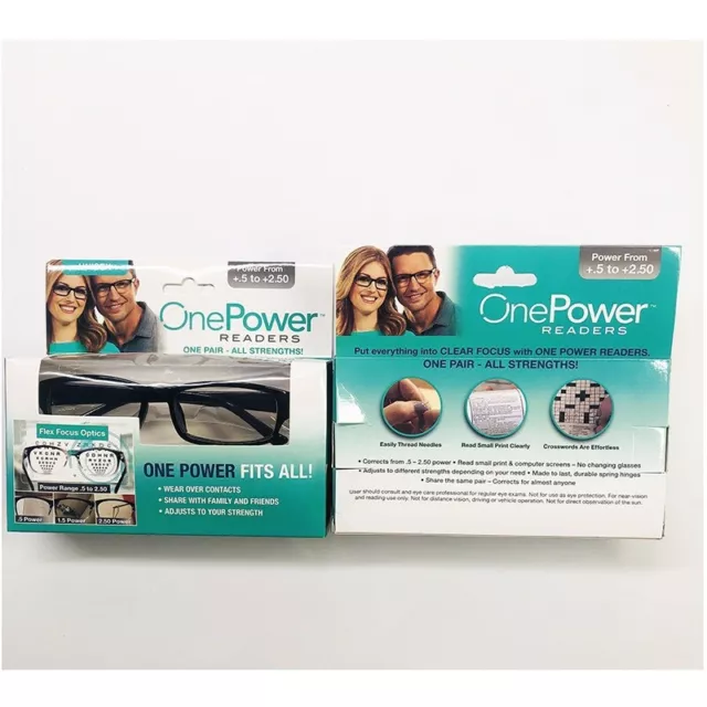 ONE Power Auto Focus Presbyopi Reading Glasses Readers Adjustable 0.5-2.5 Unisex