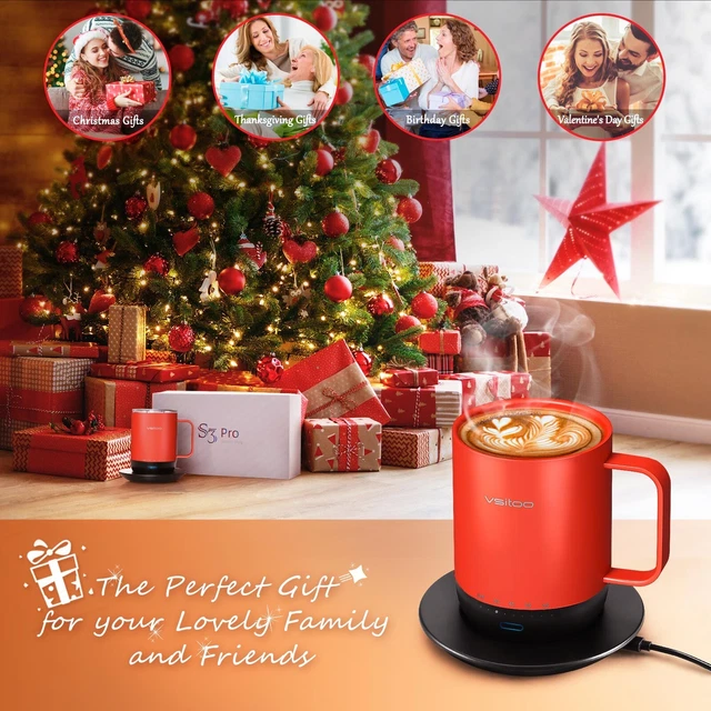VSITOO Control Smart Coffee Mug - 14oz Black - App Controlled Heated Coffee Cup 5
