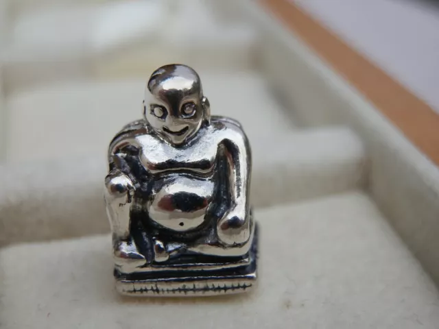 Bn Genuine Original Trollbead 925 Ss Buddha Bead - 11428