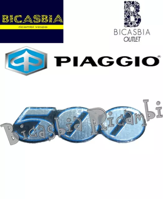 Stock - 620205 - Originale Piaggio Targhetta 500 Fiancata Beverly 500 2002 -2004