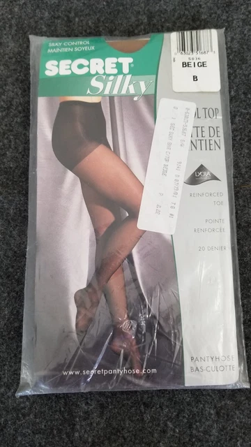 Pantyhose SECRET SILKY Beige Size B Control Top SEALED