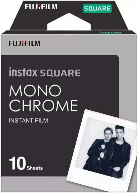 Fujifilm Instax SQUARE Monochrome Instant Film (10 Shots)