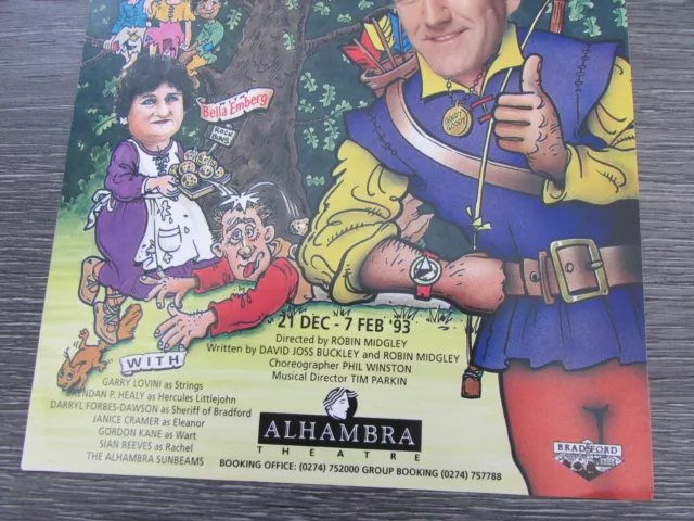 Russ Abbot & Bella Emberg in Babes in the Wood Alhambra Theatre Bradford Flyer 3