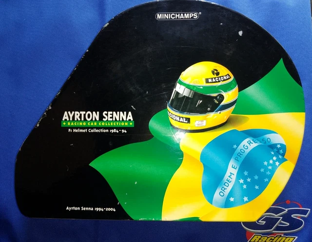 1:8 SCALE MINICHAMPS Ayrton Senna Diecast Helmet Collection - 1984-1994