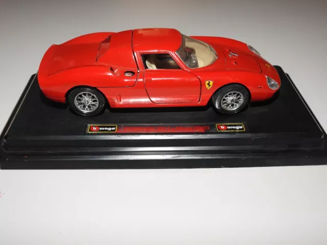 1965 LE785 BURAGO 3033 1/18 1:18 Ferrari 250 Le Mans Car Red